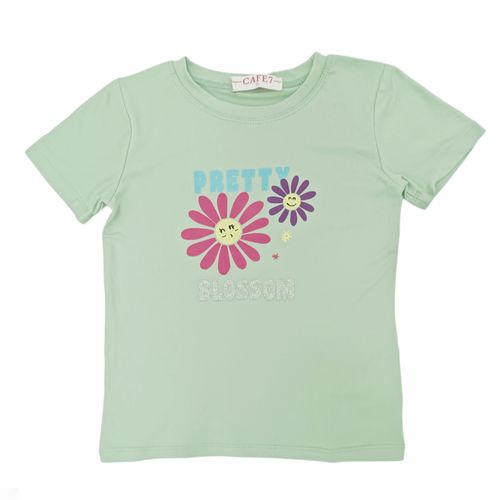 Camiseta verde para niña