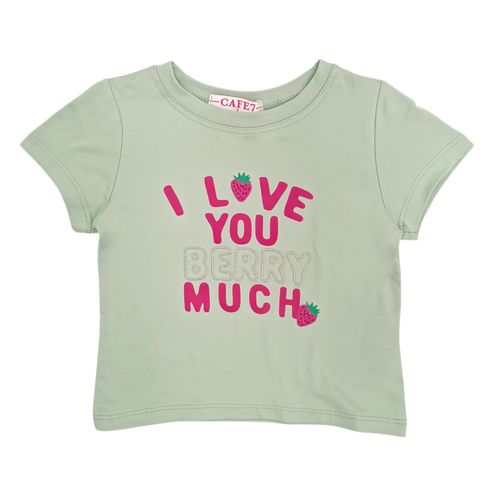 Camiseta verde para niña