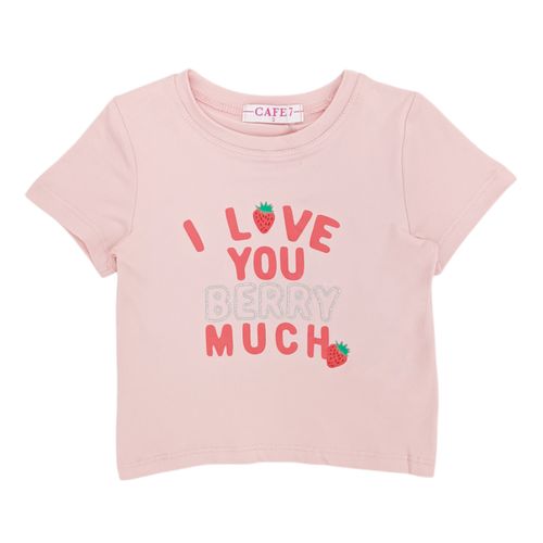 Camiseta rosa para niña