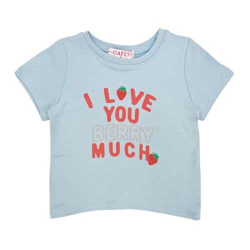 Camiseta celeste para niña
