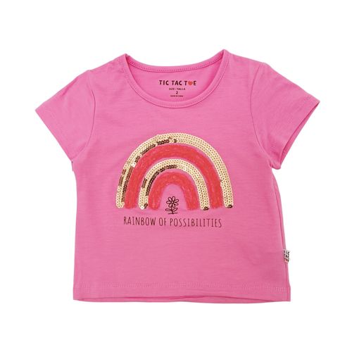 Camiseta rosa para niña