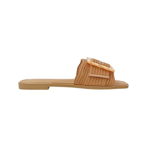 Sandalias café casuales para mujer