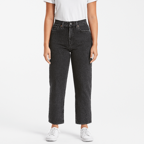 Straight jeans lavado para mujer