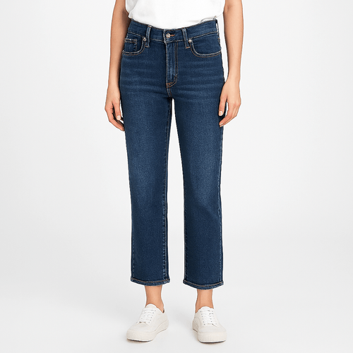 Straight jeans lavado para mujer