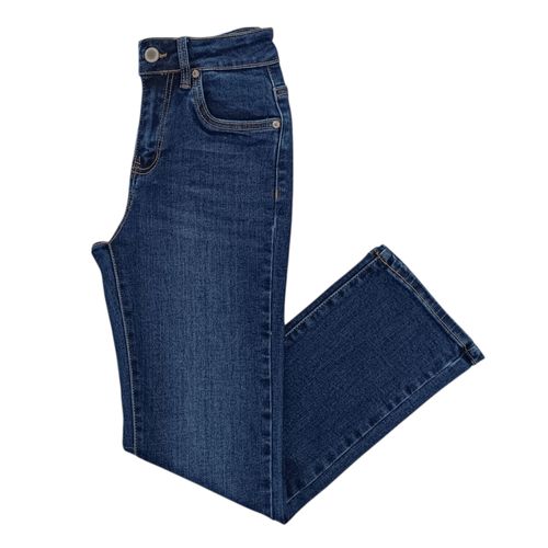 Straight jeans lavado para mujer
