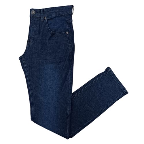 Slim jeans azul sólido para hombre