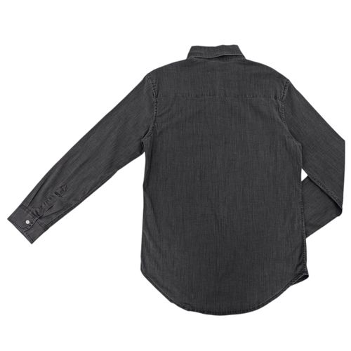 Camisa negra sólida para hombre