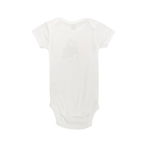 Mameluco blanco estampado para bebé niño