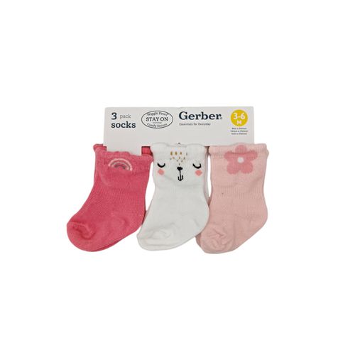 Set de calcetines estampados para bebé niña