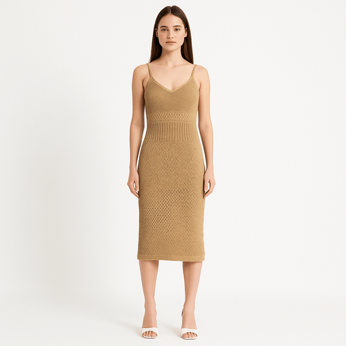 Vestido café para mujer