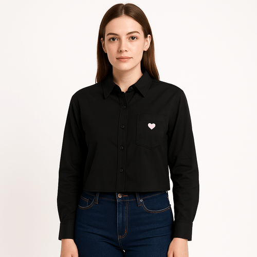 Blusa negra para mujer