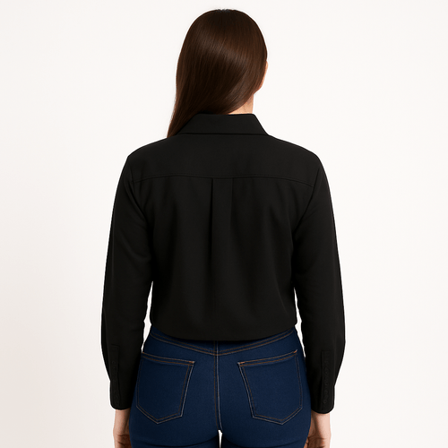 Blusa negra para mujer