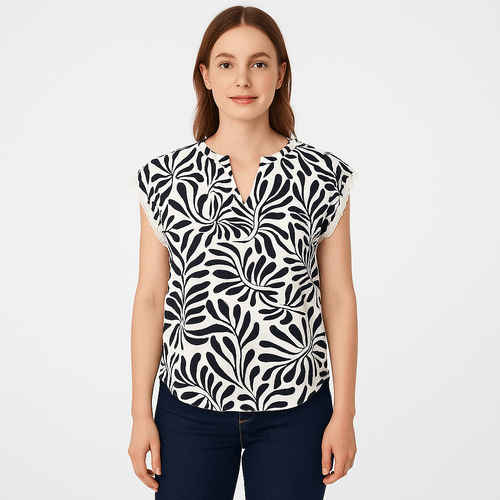 Blusa estampada para mujer