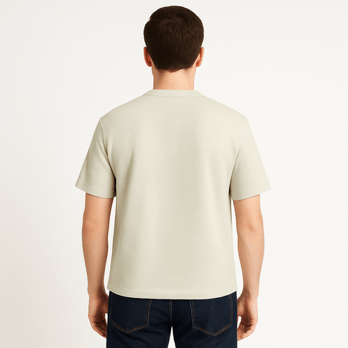 Camiseta verde sólido para hombre