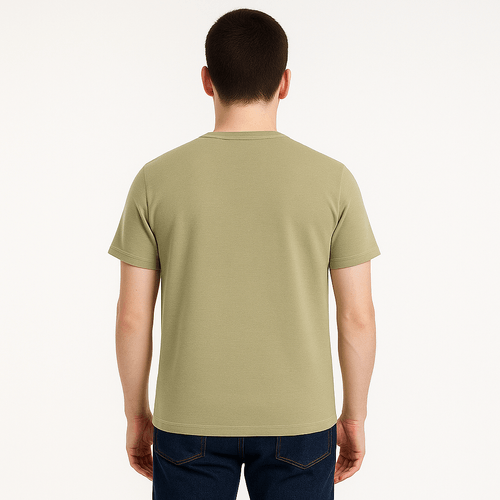 Camiseta verde estampada para hombre