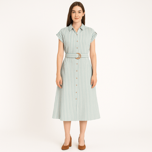Vestido rayado para mujer