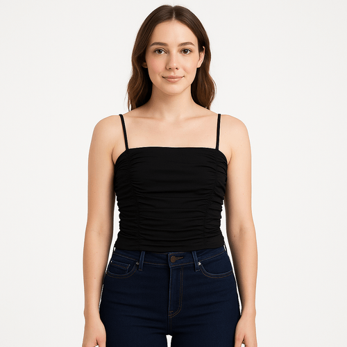 Crop Top con textura para mujer
