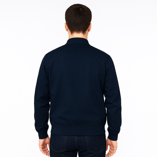 Cárdigan navy sólido para hombre