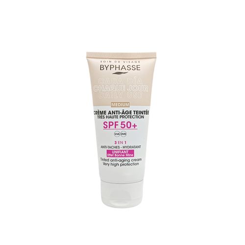 Byphasse Crema facial antiedad SPF 50+ color Medium