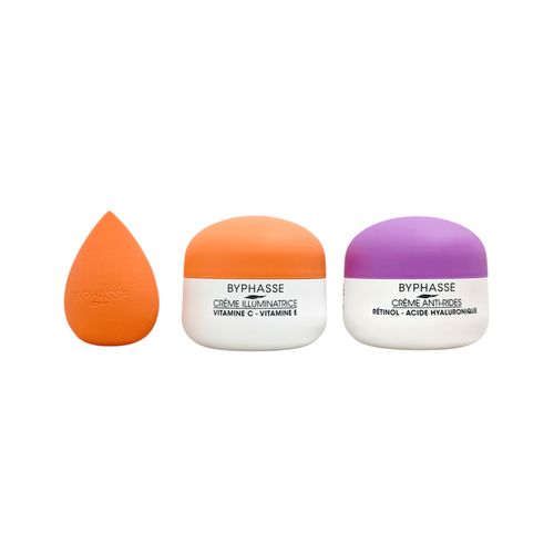 Kit glow cremes vitamina C 50ml ET Retinol 50ml+Beaty Blender