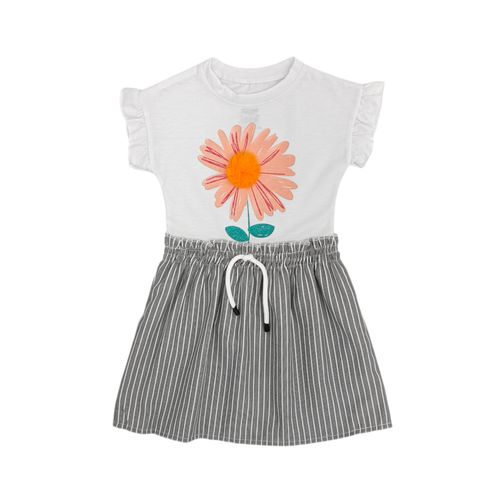 Vestido bicolor para bebé niña