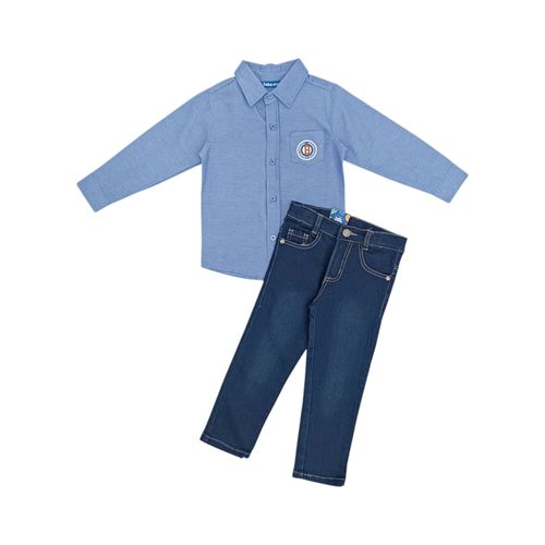 Conjunto celeste para niño