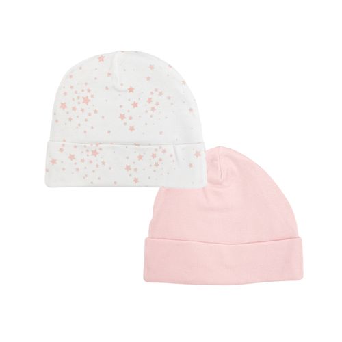Set de gorros bicolor para bebé niña
