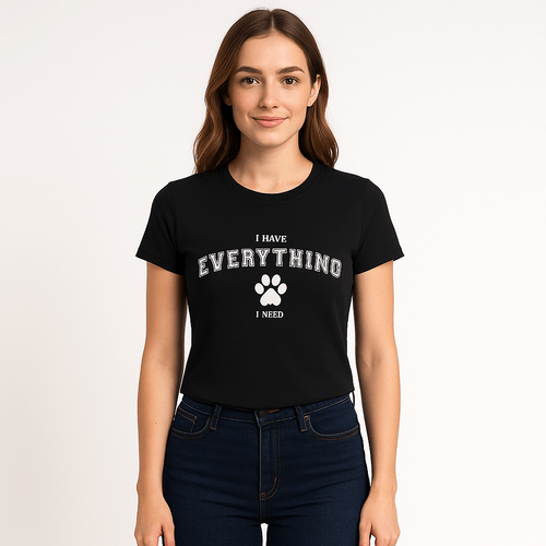 Camiseta negra para mujer