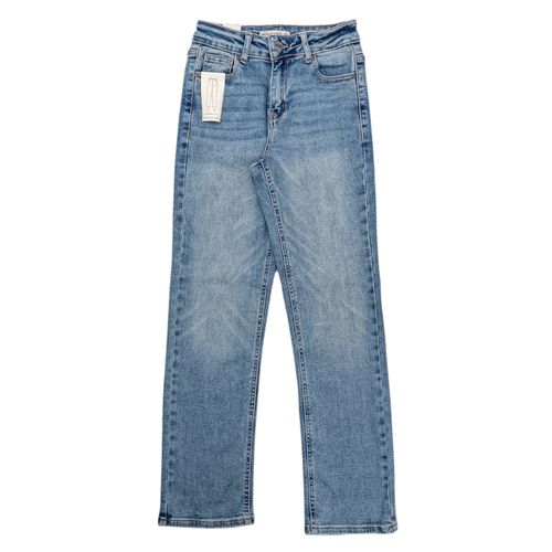 Straight jeans lavado para mujer