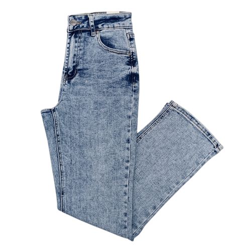 Straight jeans lavado para mujer