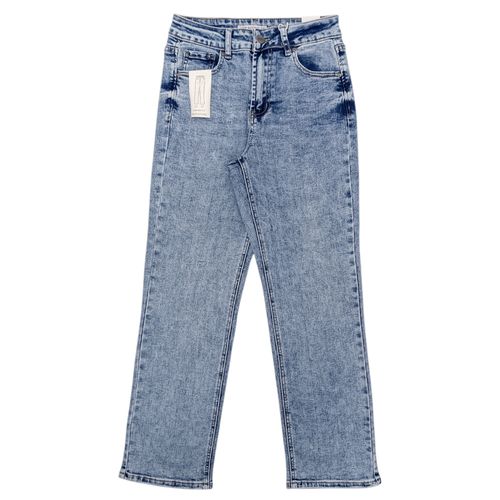 Straight jeans lavado para mujer