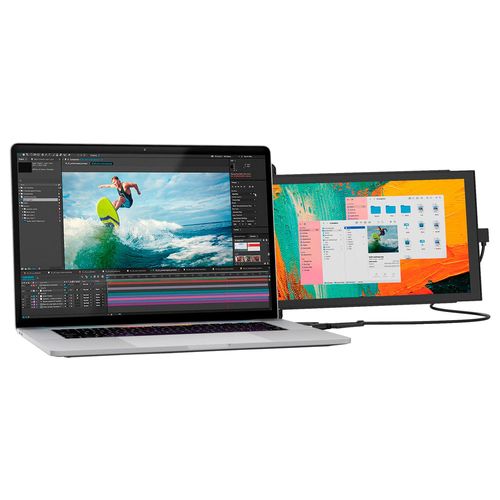 Pantalla de 12" externa duex lite para laptop fhd 1080 ips gris