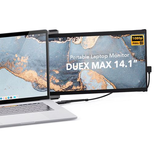 Pantalla de 14" externa duex max para laptop fhd 1080 ips gris