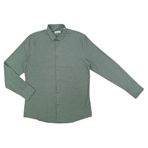 Camisa formal verde para hombre