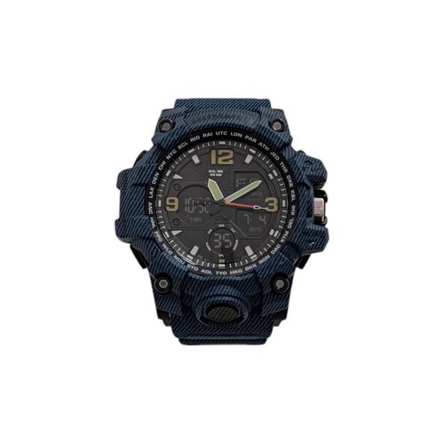 Reloj deportivo análogo azul para hombre