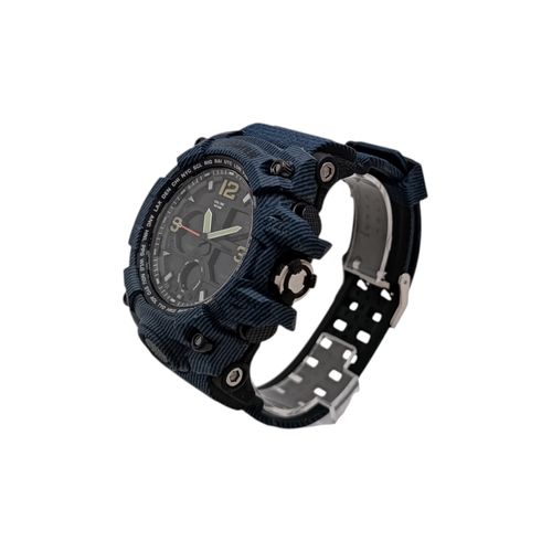 Reloj deportivo análogo azul para hombre