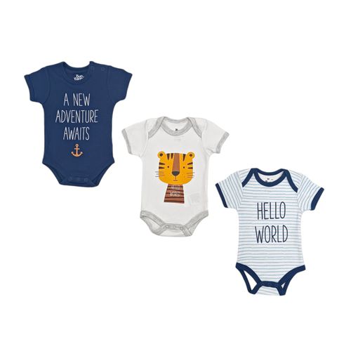 Set de mamelucos estampados para bebé niño