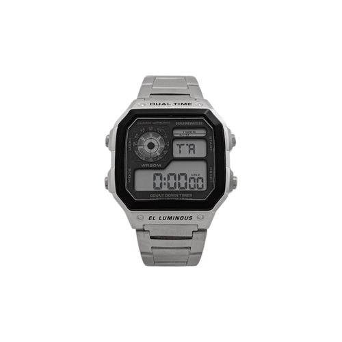 Reloj digital con textura para hombre