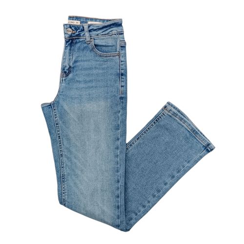 Straight jeans lavado para mujer