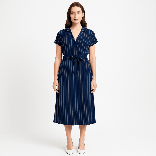 Vestido rayado para mujer
