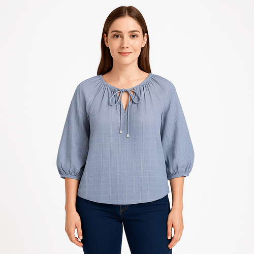 Blusa con textura para mujer