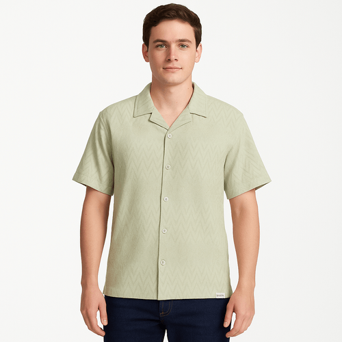 Camisa verde para hombre