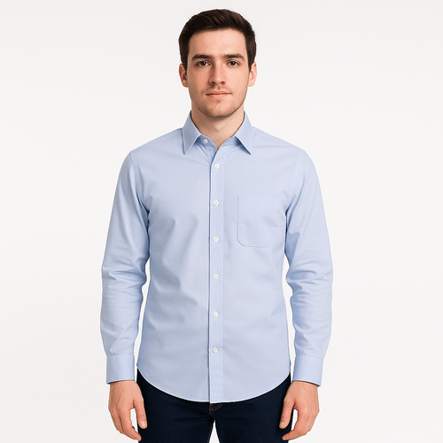 Camisa formal lila para hombre