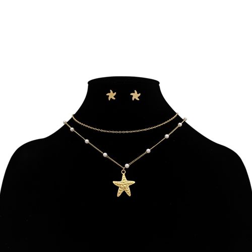 Set de collar y aretes de estrella