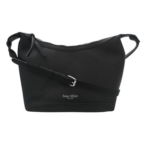 Cartera satchel negra para mujer