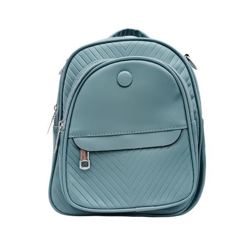 Backpack celeste con textura para mujer