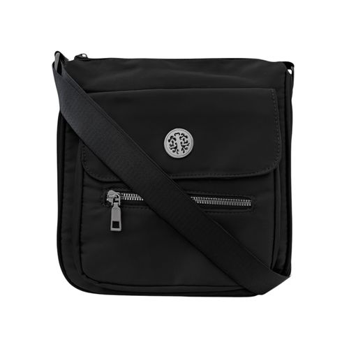 Crossbody negro con textura para mujer