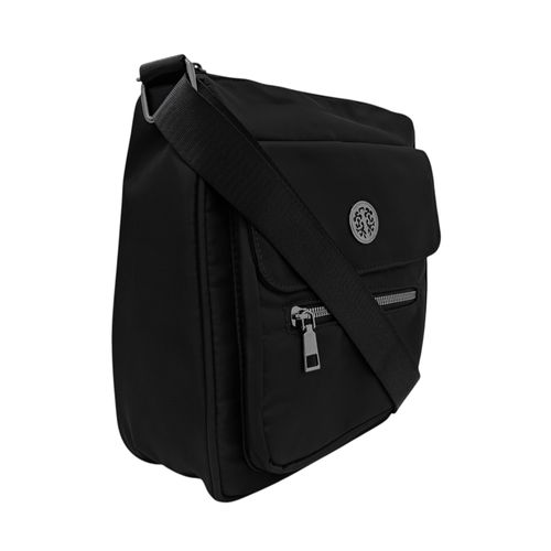 Crossbody negro con textura para mujer