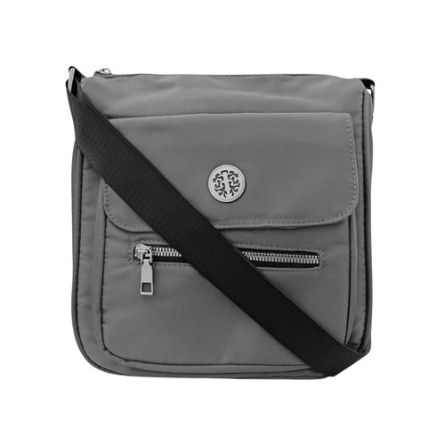 Crossbody gris con textura para mujer