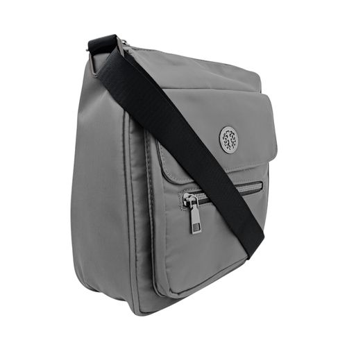 Crossbody gris con textura para mujer
